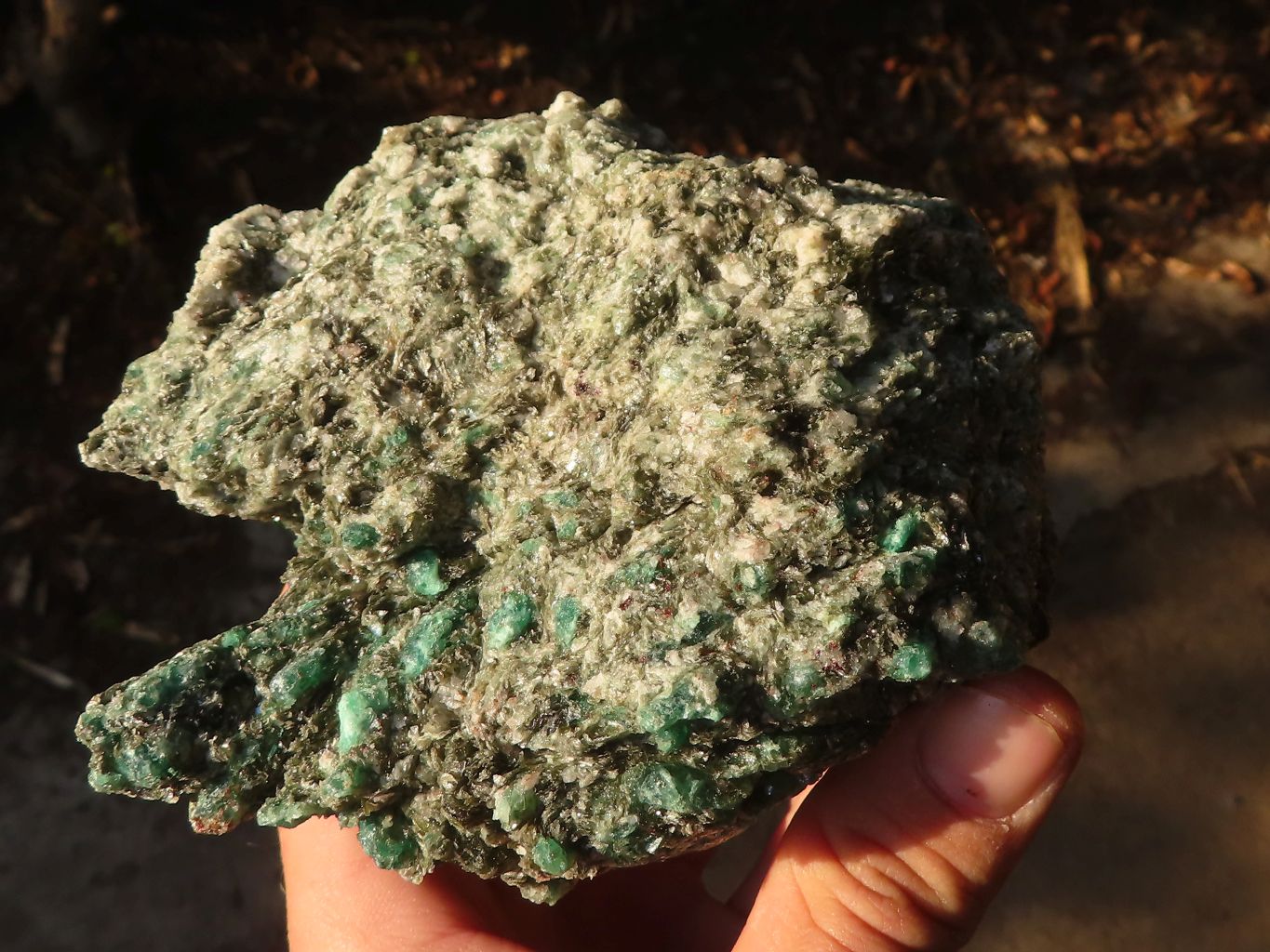 Natural Rare Emerald Mica In Matrix Cobbed Specimens x 12 From Mutoko, Zimbabwe - Toprock Gemstones and Minerals 