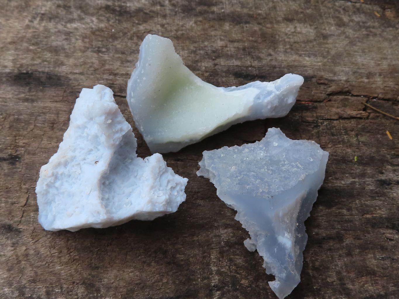 Natural Etched Blue Chalcedony Specimens  x 35 From Malawi - TopRock