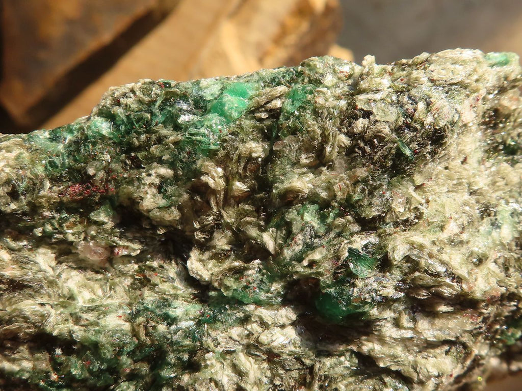 Natural Rare Emerald Mica In Matrix Cobbed Specimens x 12 From Mutoko, Zimbabwe - Toprock Gemstones and Minerals 