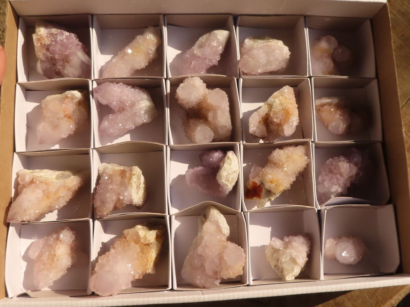 Natural Small Spirit Amethyst Quartz Specimens x 20 From Boekenhouthoek, South Africa - Toprock Gemstones and Minerals 