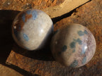 Polished Blue Spotted Spinel Quartz Spheres x 8 From Madagascar - Toprock Gemstones and Minerals 