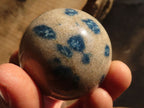 Polished Blue Spotted Spinel Quartz Spheres x 8 From Madagascar - Toprock Gemstones and Minerals 
