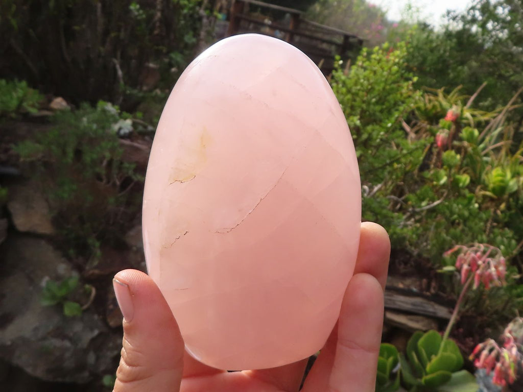 Polished Gemmy Pink Rose Quartz Standing Free Forms x 4 From Madagascar - Toprock Gemstones and Minerals 