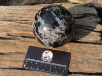 Polished Merlinite Gabbro Spheres  x 2 From Madagascar - Toprock Gemstones and Minerals 