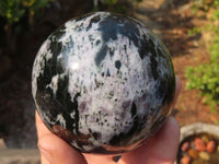 Polished Merlinite Gabbro Spheres  x 2 From Madagascar - Toprock Gemstones and Minerals 