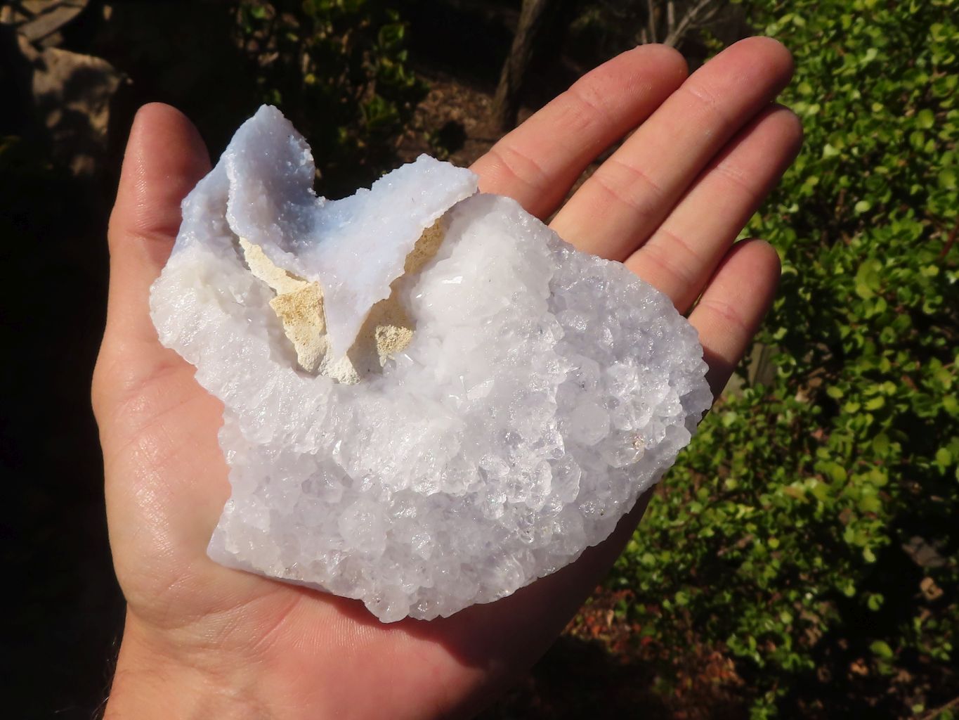 Natural Etched Blue Chalcedony Specimens  x 12 From Nsanje, Malawi - Toprock Gemstones and Minerals 
