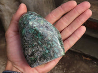 Polished Rare Emerald In Matrix Standing Free Forms  x 2 From Sandawana, Zimbabwe - Toprock Gemstones and Minerals 