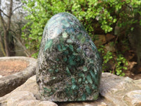 Polished Rare Emerald In Matrix Standing Free Forms  x 2 From Sandawana, Zimbabwe - Toprock Gemstones and Minerals 