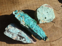 Natural Drusy Coated Chrysocolla & Malachite Dolomite Specimens x 3 From Likasi, Congo - Toprock Gemstones and Minerals 