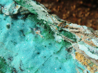 Natural Drusy Coated Chrysocolla & Malachite Dolomite Specimens x 3 From Likasi, Congo - Toprock Gemstones and Minerals 