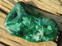 Polished Malachite Free Forms x 3 From Kolwezi, Congo - Toprock Gemstones and Minerals 