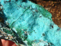 Natural Drusy Coated Chrysocolla & Malachite Dolomite Specimens x 3 From Likasi, Congo - Toprock Gemstones and Minerals 