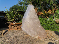Polished On Facets and Natural Extra Large Elestial Pentium Quartz Crystal x 1 From Mozambique - Toprock Gemstones and Minerals 