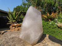 Polished On Facets and Natural Extra Large Elestial Pentium Quartz Crystal x 1 From Mozambique - Toprock Gemstones and Minerals 