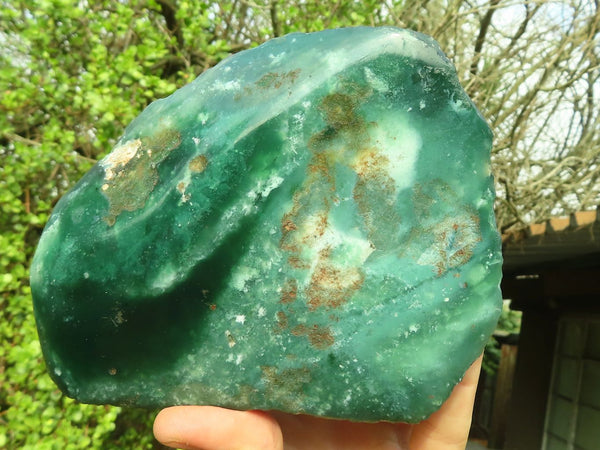 Polished One Side Polished Emerald Mtorolite Plates  x 2 From Mutorashanga, Zimbabwe - Toprock Gemstones and Minerals 