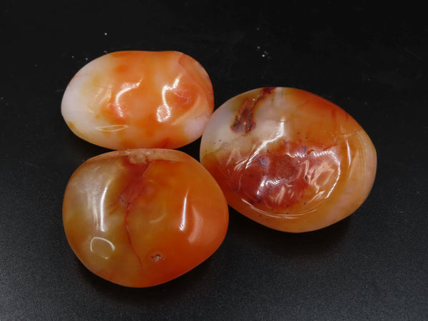 Polished Carnelian Gallets x 24 From Madagascar - TopRock