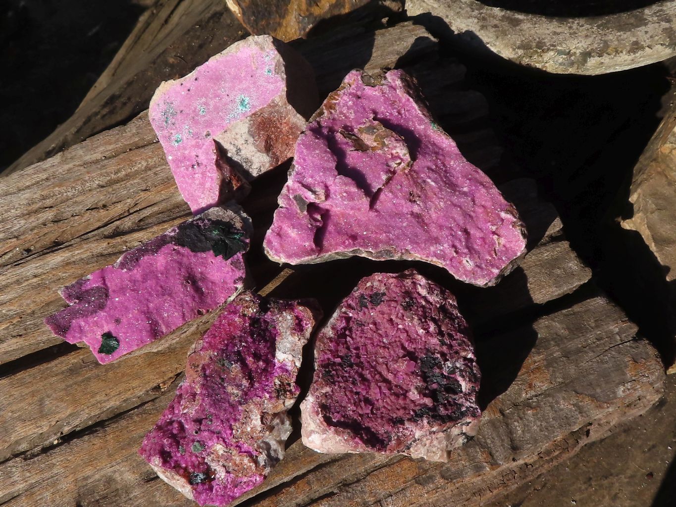 Natural Pink Salrose Cobaltion Dolomite Specimens  x 5 From Kakanda, Congo - Toprock Gemstones and Minerals 