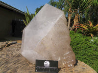 Polished On Facets and Natural Extra Large Elestial Pentium Quartz Crystal x 1 From Mozambique - Toprock Gemstones and Minerals 