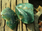 Polished One Side Polished Emerald Mtorolite Plates  x 2 From Mutorashanga, Zimbabwe - Toprock Gemstones and Minerals 