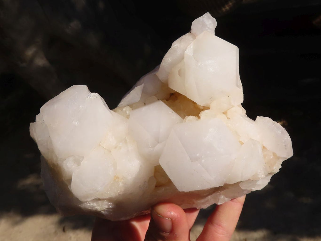 Natural Cathedral Window Quartz Clusters  x 2 From Madagascar - Toprock Gemstones and Minerals 