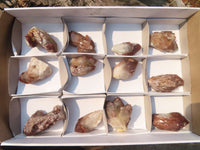 Natural Red Hematoid Quartz Specimens x 12 From Karoi, Zimbabwe - Toprock Gemstones and Minerals 
