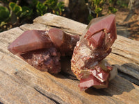 Natural Red Hematoid Quartz Specimens x 12 From Karoi, Zimbabwe - Toprock Gemstones and Minerals 
