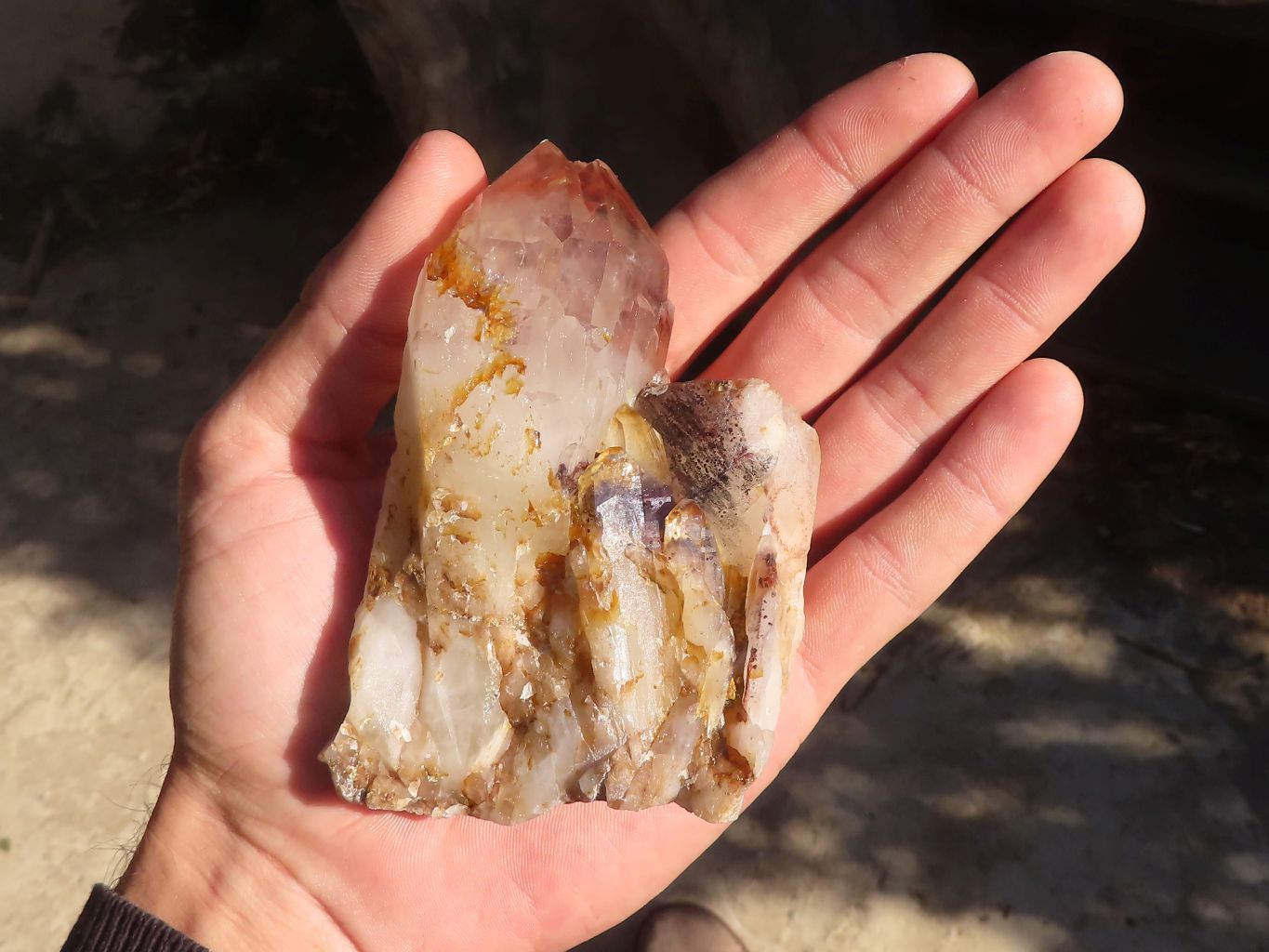Natural Red Phantom Hematoid Quartz Clusters x 6 From Karoi, Zimbabwe - Toprock Gemstones and Minerals 