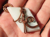 Polished Mixed Copper Wire Wrapped Jewellery Pendants x 6 From Congo - Toprock Gemstones and Minerals 