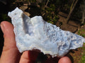 Natural Etched Blue Chalcedony Specimens  x 12 From Nsanje, Malawi - Toprock Gemstones and Minerals 