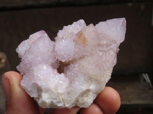Natural Pale Spirit Quartz Clusters  x 12 From Boekenhouthoek, South Africa - Toprock Gemstones and Minerals 