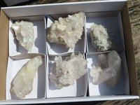 Natural Clear Quartz Crystals & Clusters  x 6 From Mpika, Zambia - Toprock Gemstones and Minerals 