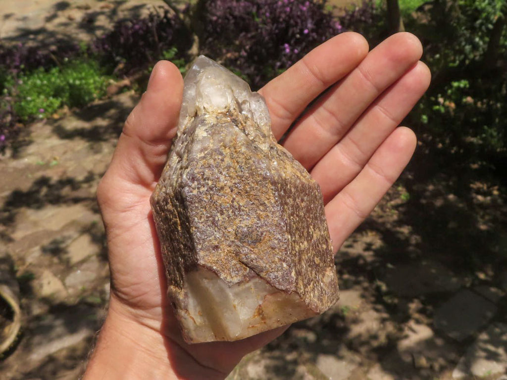 Natural Semi Polished Hematoid Quartz Specimens  x 4 From Zimbabwe - TopRock