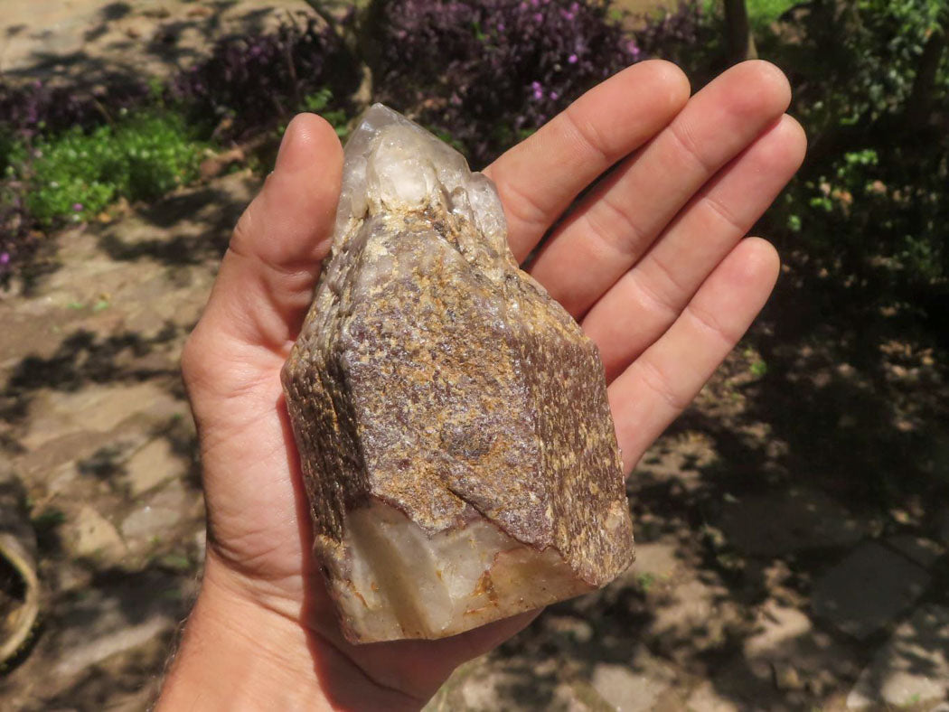 Natural Semi Polished Hematoid Quartz Specimens  x 4 From Zimbabwe - TopRock