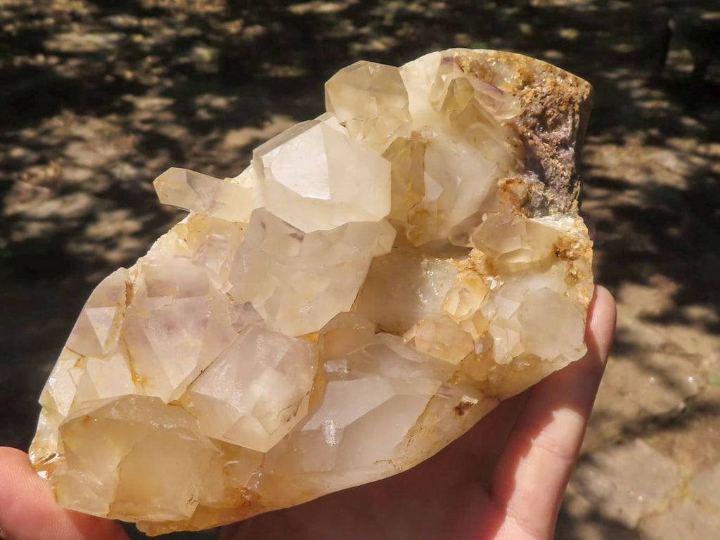 Natural Semi Polished Hematoid Quartz Specimens  x 4 From Zimbabwe - TopRock