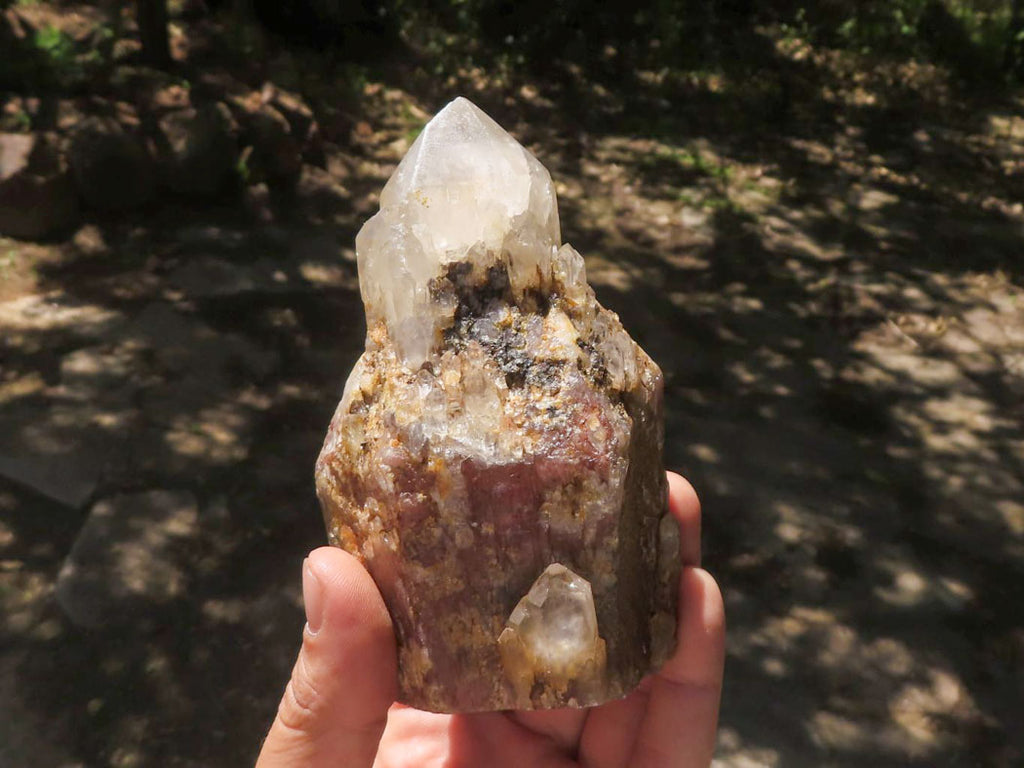 Natural Semi Polished Hematoid Quartz Specimens  x 4 From Zimbabwe - TopRock