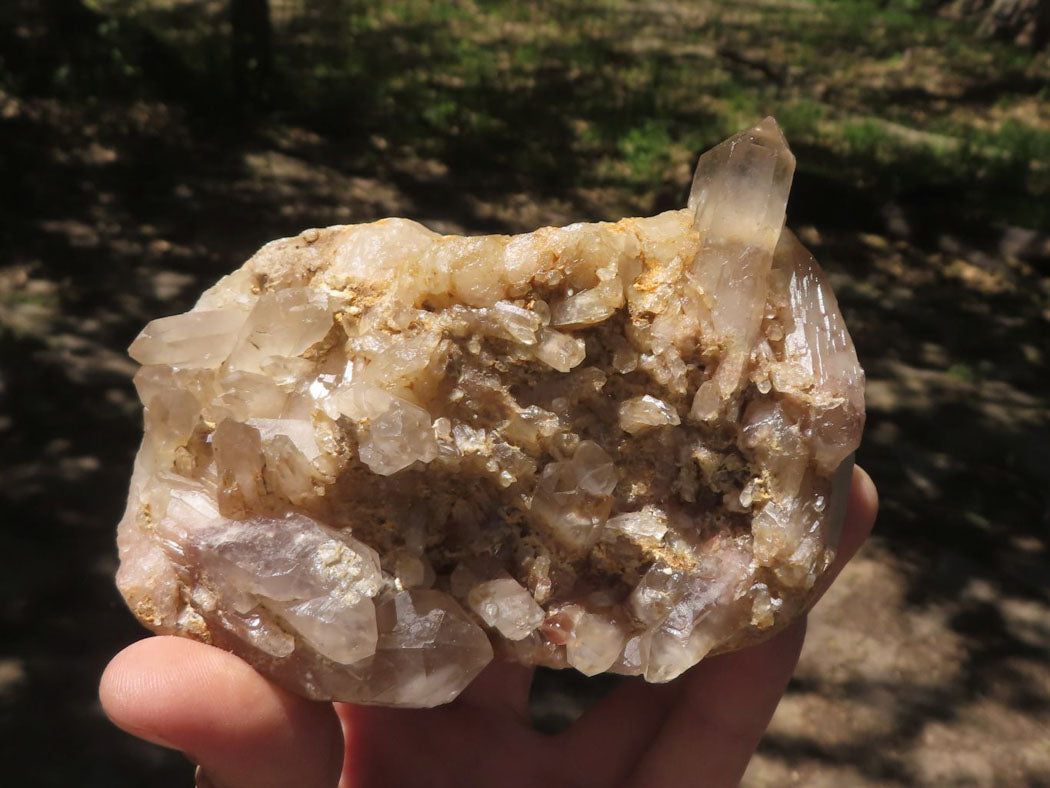 Natural Semi Polished Hematoid Quartz Specimens  x 4 From Zimbabwe - TopRock