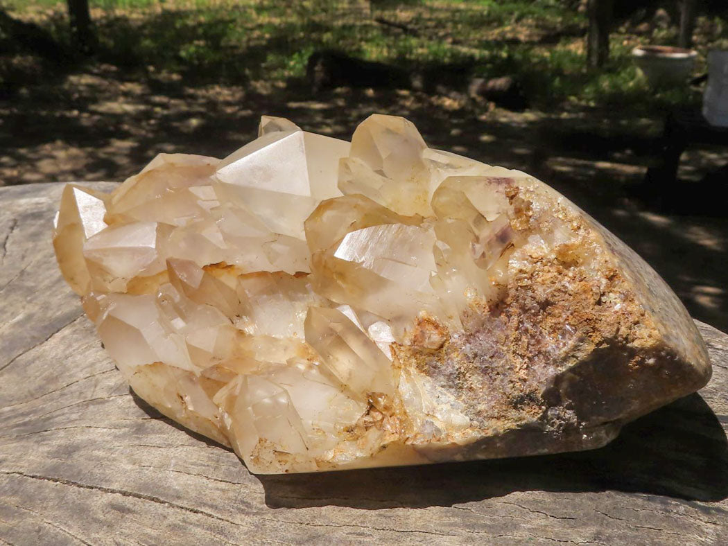 Natural Semi Polished Hematoid Quartz Specimens  x 4 From Zimbabwe - TopRock