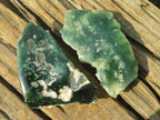Polished On One Side Emerald Mtorolite Plates x 12 From Mutorashanga, Zimbabwe - Toprock Gemstones and Minerals 