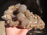 Natural White Phantom Hematoid Quartz Cluster  x 1 From Madagascar - Toprock Gemstones and Minerals 