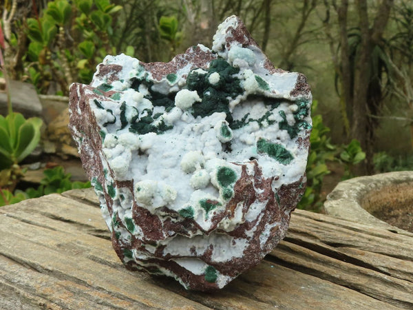 Natural Rare Ball Malachite On Drusi Quartz & Dolomite Matrix  x 1 From Likasi, Congo - Toprock Gemstones and Minerals 