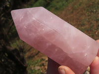 Polished Gemmy Pink Rose Quartz Points  x 3 From Ambatondrazaka, Madagascar - TopRock
