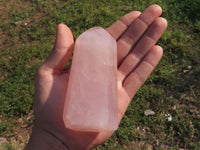 Polished Gemmy Pink Rose Quartz Points  x 3 From Ambatondrazaka, Madagascar - TopRock
