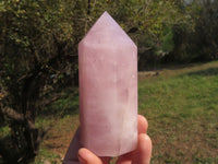 Polished Gemmy Pink Rose Quartz Points  x 3 From Ambatondrazaka, Madagascar - TopRock