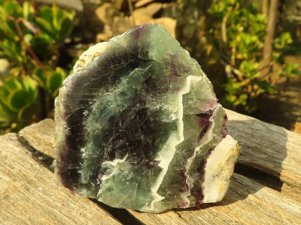 Polished  Watermelon Fluorite Slices  x 12 From Uis, Namibia - Toprock Gemstones and Minerals 