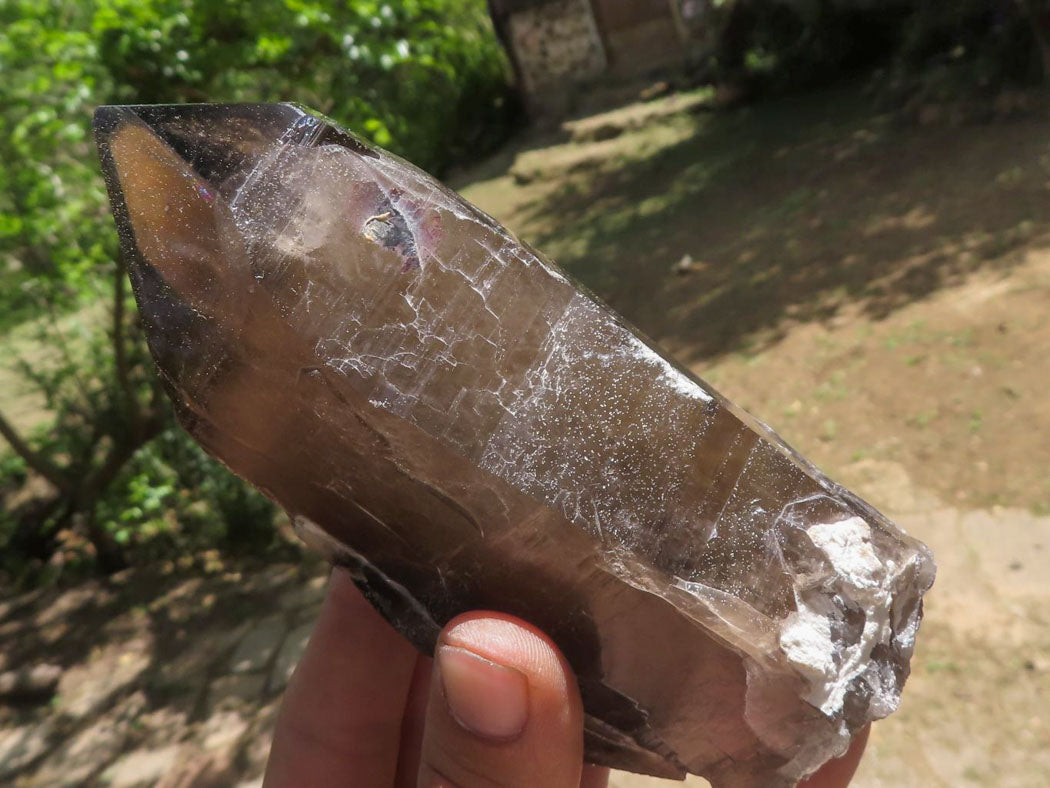 Polished Self Healed Smokey Quartz Floater Crystals  x 2 From Melanje, Malawi - TopRock
