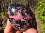 Polished Rhodonite Gemstone Eggs x 6 From Madagascar - Toprock Gemstones and Minerals 