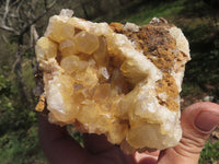 Natural Golden Limonite / Lemonite Quartz Clusters  x 12 From Mwinilunga, Zambia - TopRock