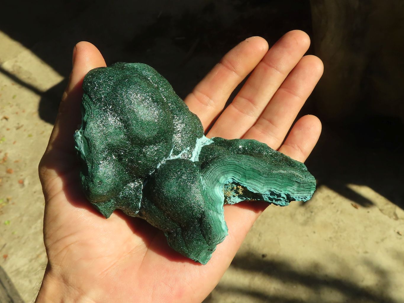 Natural Malachite Specimens x 2 From Congo - Toprock Gemstones and Minerals 