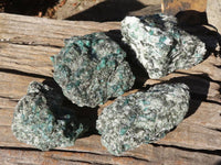 Natural Rare Emerald Mica In Matrix Cobbed Specimens x 4 From Mutoko, Zimbabwe - Toprock Gemstones and Minerals 