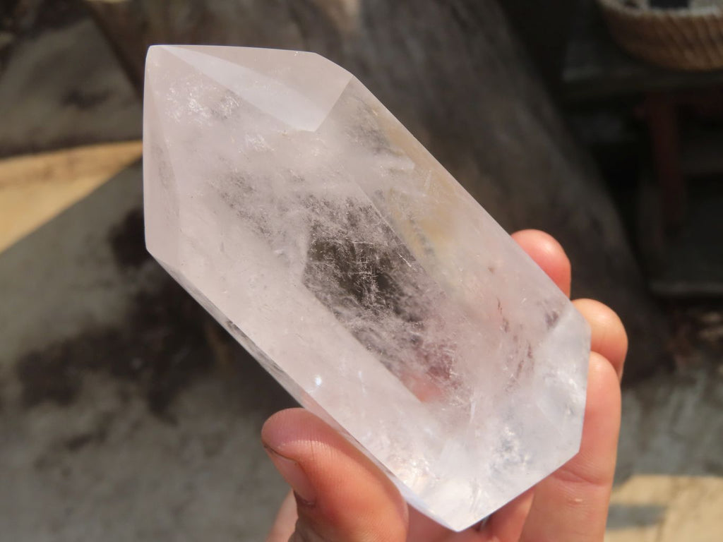 Polished Clear Quartz Crystal Points  x 6 From Madagascar - Toprock Gemstones and Minerals 